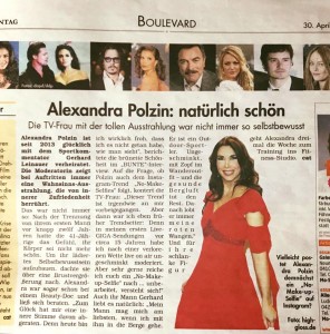 Zu Gast im Oktober - Beautyinterview der Schminktante ist Moderatorin Alexandra Polzin.