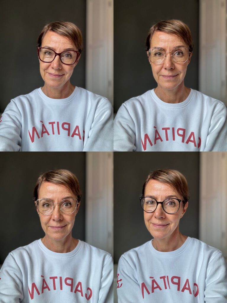 Wer auf der Suche nach der perfekten Brillenfassung ist, braucht gute Beratung. Jana Wellmann bietet Online-Brillenberatungen an und Schminktante Anja Frankenhäuser hat sie ausprobiert. Brille, Optik, Durchblick, gut sehen, Brillenmode, Brillenmodell, Brillenfassung, Brillengläser