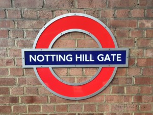 Underground Station Notting Hill Gate, London.
