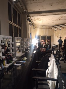 Make up Room auf der Berlin Fashionweek im Kaufhaus Jandorf.