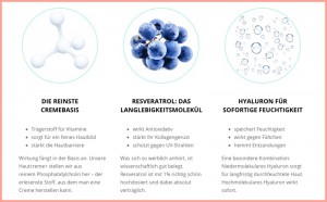 Inhaltsstoffe in der neuen Hautcreme+ von Beyer & Söhne.