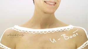UBoot-Ausschnitt, Sabrina-Ausschnitt, Mode, Halsausschnitt, Welcher Ausschnitt zu welcher Figur, Figurenberater, Halsform