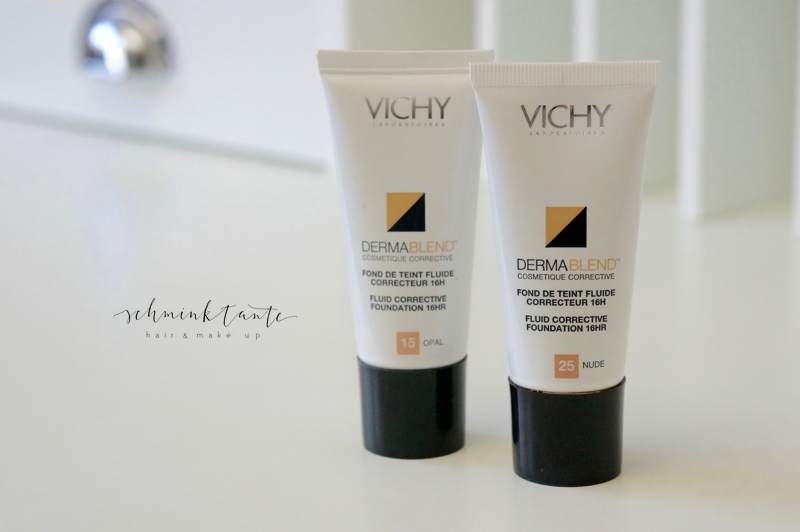 Vichy Dermablend in 2 Farbtönen auf dem Beautymarkt der Schminktante.