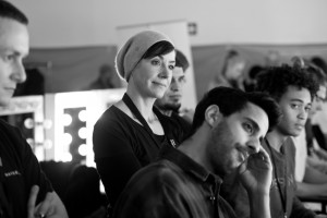 Backstage mit Sami Slimani zur Fashionweek Berlin, Januar 2017.