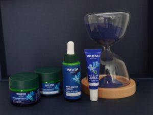 Perlentaucher - Drogeriemarktprodukte im Test der Schminktante. Weleda Blue Enzian Edelweiß Hautpflege, Anti Aging, Slow Aging